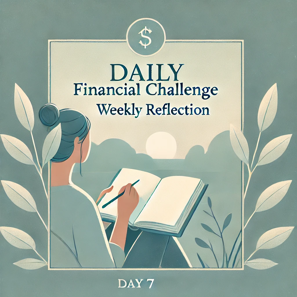 Daily Financial Challenge Day 7 Weekly Reflection.