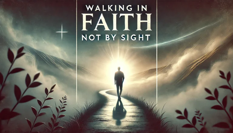 Walking in Faith, Not by Sight