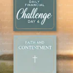 Daily Financial Challenge Day 4 - Faith and Contentment